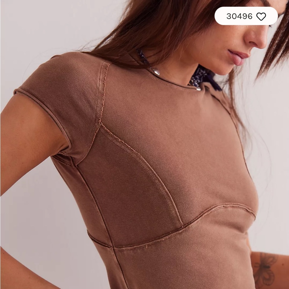 FREE PEOPLE protagonist tee - oiled oak size M